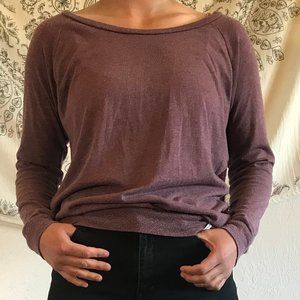 Crochet Back Long Sleeve